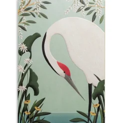 White Crane Greeting Card- Greeting Cards