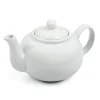 White Small Stoneware Teapot- Teapots