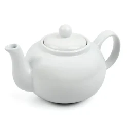 White Small Stoneware Teapot- Teapots