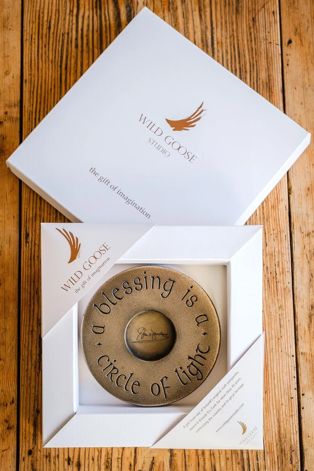 Wild Goose Studio A Blessing is a Circle of Light (Tabletop)- Home Accents|Wild Goose Bronzes