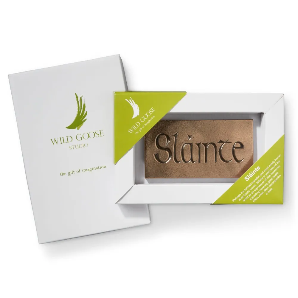 Wild Goose Studio Sláinte Small Plaque- Wall Decor|Wild Goose Bronzes
