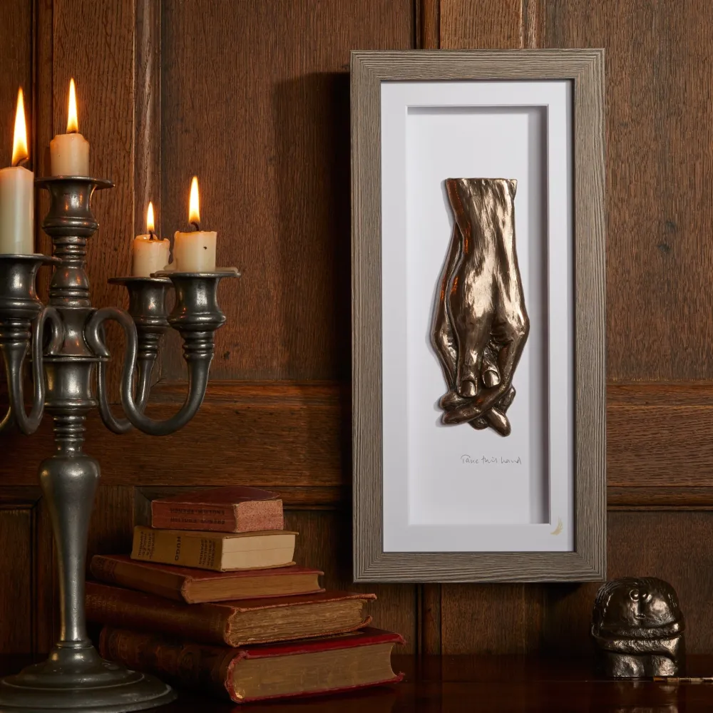 Wild Goose Studio Take This Hand (Framed)- Wall Decor|Wild Goose Bronzes