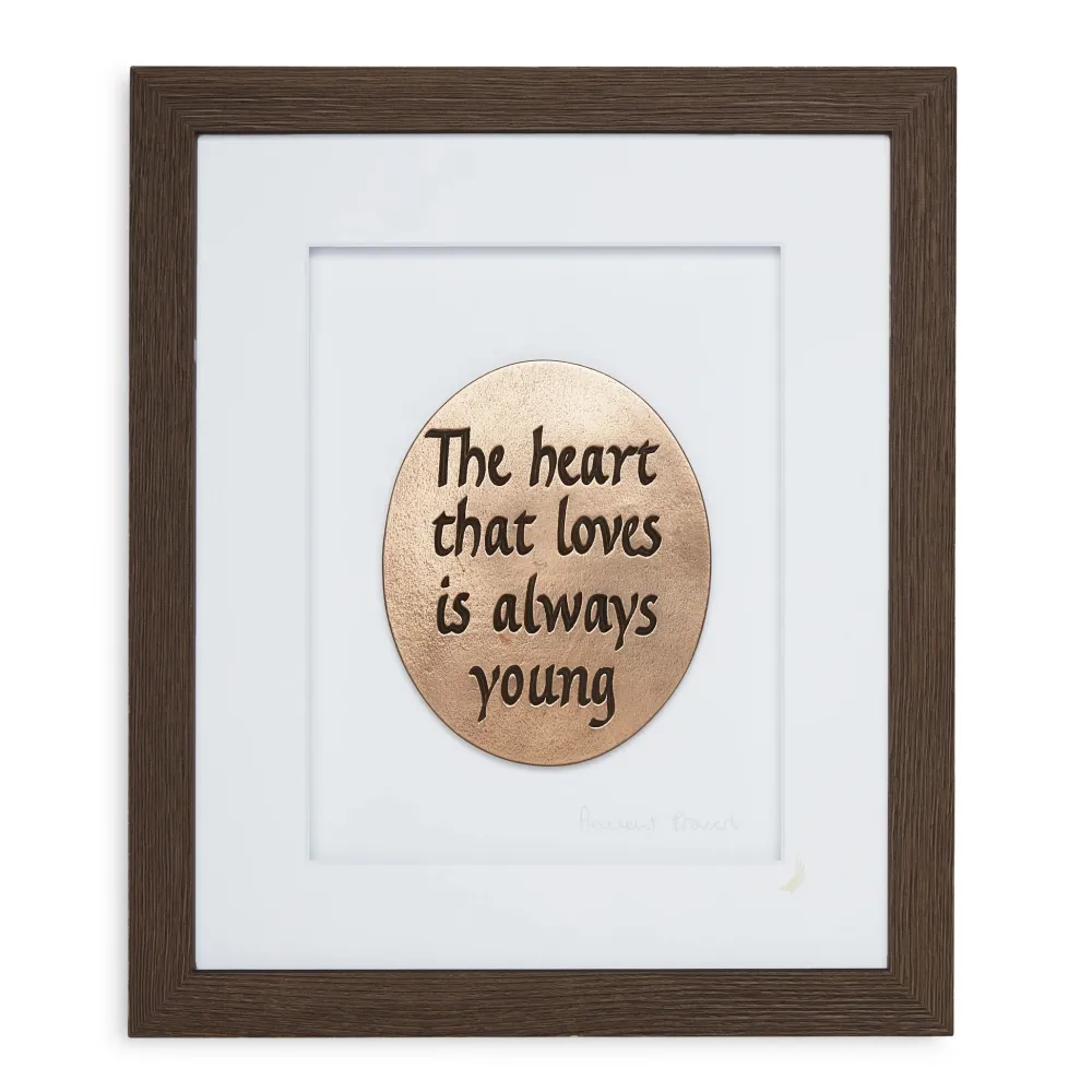 Wild Goose Studio The Heart That Loves is Always Young (Framed)- Wall Decor|Wild Goose Bronzes