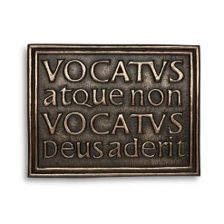 Wild Goose Studio Vocatus Atque Non Vocatus Deus Aderit Plaque- Wall Decor|Wild Goose Bronzes