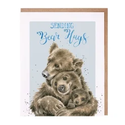 Wrendale 'Bear Hugs' Sympathy Card- Greeting Cards