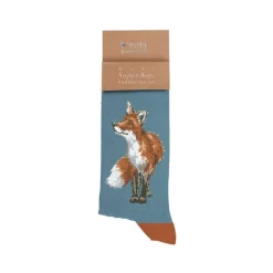 Wrendale 'Bright Eyed & Bushy Tailed' Fox Men's Socks- Socks
