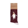 Wrendale 'Christmas King' Penguin Men's Socks- Socks