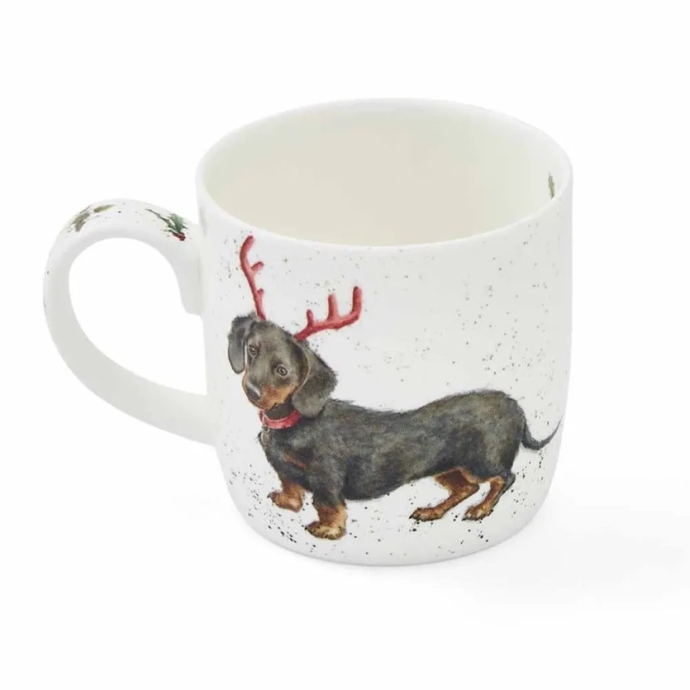 Wrendale 'Dachsund Through the Snow' Small Mug- Assorted Mugs