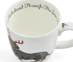 Wrendale 'Dachsund Through the Snow' Small Mug- Assorted Mugs