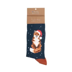 Wrendale 'Festive Fox' Fox Men's Socks- Socks