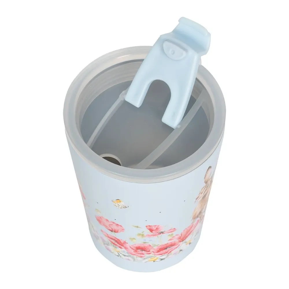 Wrendale Field Of Flowers Hare Thermal Travel Cup- Assorted Mugs