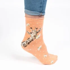Wrendale 'Flowers' Giraffe Women's Socks- Socks