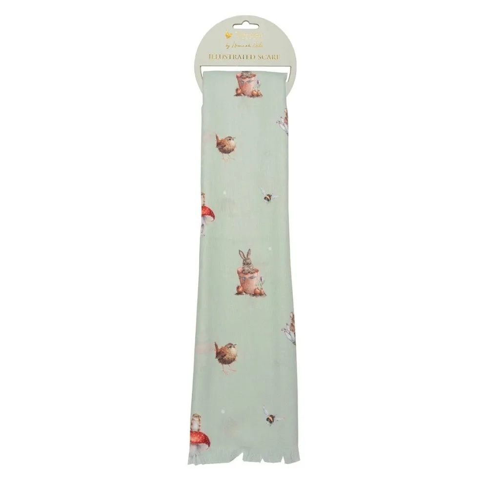 Wrendale Garden Friends Scarf- Scarves & Wraps