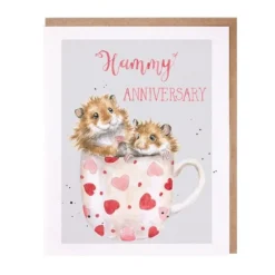 Wrendale 'Hammy Anniversary' Hamster Anniversary Card- Greeting Cards