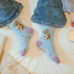 Wrendale 'Head Clover Heels' Rabbit Women's Socks- Socks