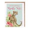 Wrendale Hope Your Birthday is Really Wild Leopard Birthday Card- Greeting Cards