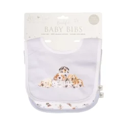 Wrendale 'Little Paws' Dog Little Wren Bib Gift Set- Childrenswear|Toys