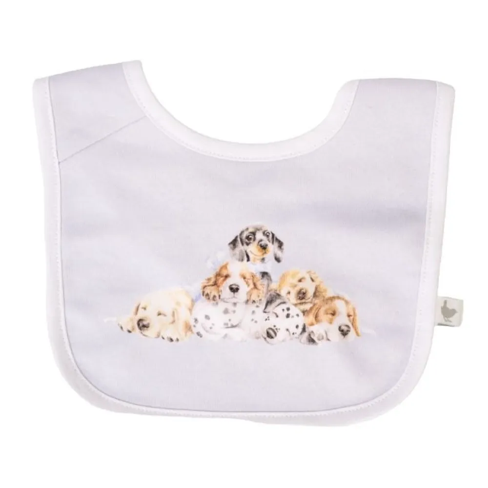 Wrendale 'Little Paws' Dog Little Wren Bib Gift Set- Childrenswear|Toys