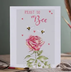 Wrendale 'Meant to Bee' Bee Engagement Card- Greeting Cards