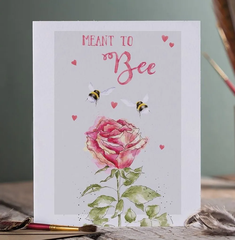 Wrendale 'Meant to Bee' Bee Engagement Card- Greeting Cards