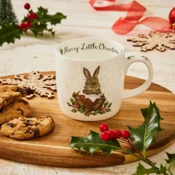 Wrendale Merry Little Christmas Bunny Small Mug- Assorted Mugs