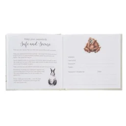 Wrendale New Beginnings Hedgehog Password Book- Journals & Other Stationery