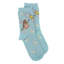 Wrendale 'Oops a Daisy' Mouse Women's Socks- Socks
