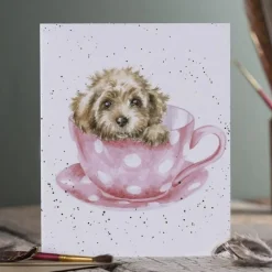 Wrendale 'Teacup Pup' Greeting Card- Greeting Cards