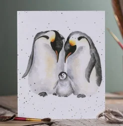 Wrendale 'The Emperor's New Chick' Penguin Greeting Card- Greeting Cards