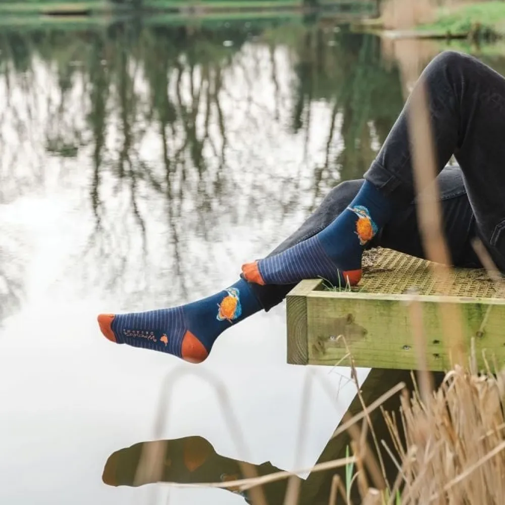 Wrendale 'The Kingfisher' Kingfisher Men's Socks- Socks