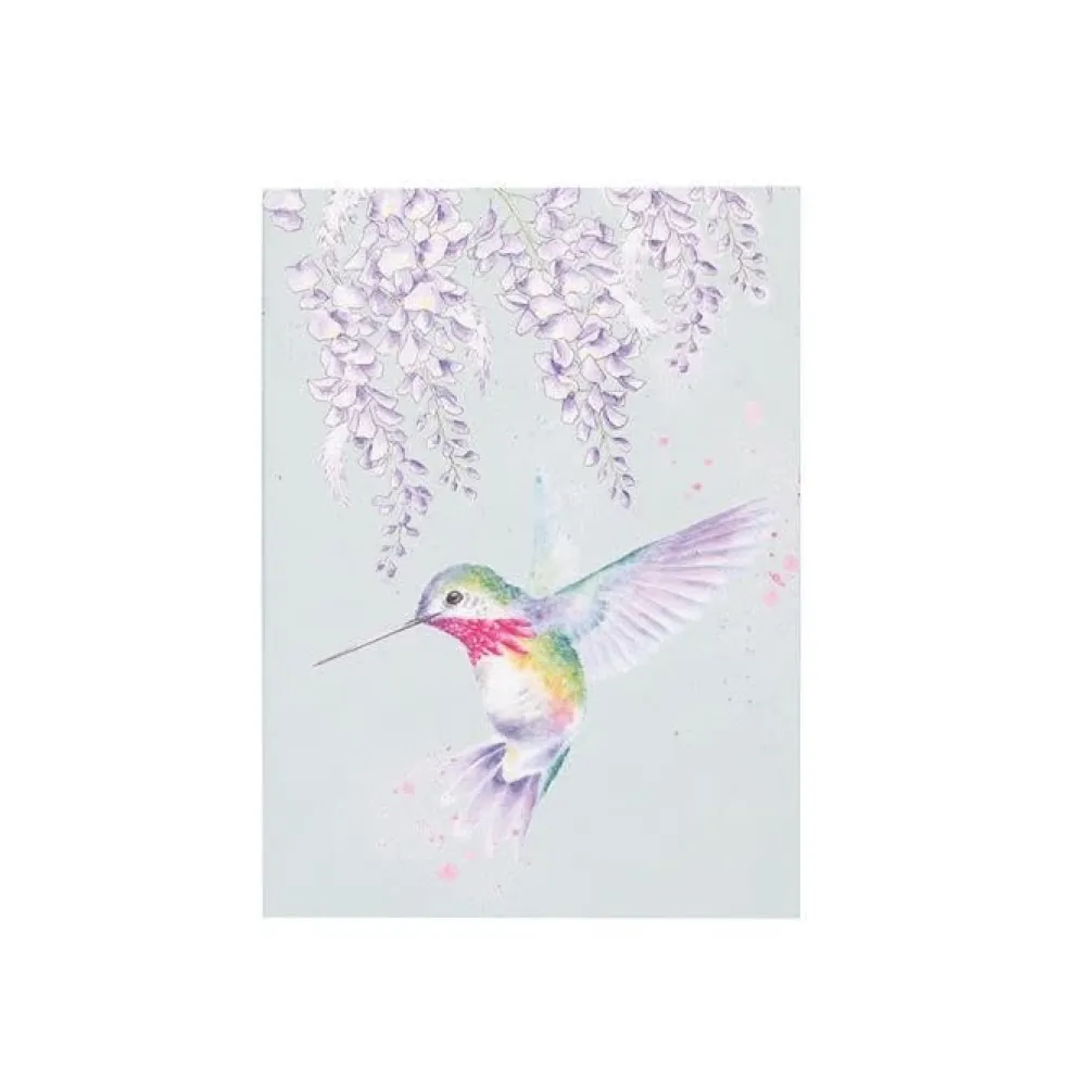 Wrendale Wisteria Wishes Hummingbird Small A6 Notebook- Journals & Other Stationery