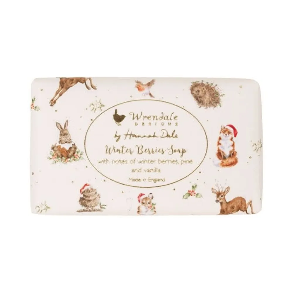 Wrendale Woodland Animal Winter Berries Christmas Soap- Bar Soaps
