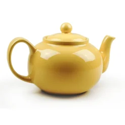 Yellow Stoneware Teapot- Teapots