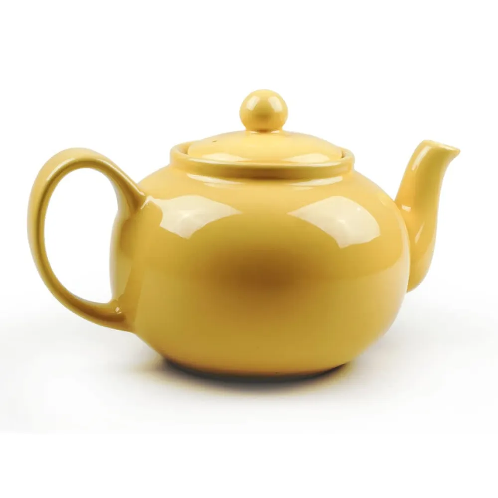 Yellow Stoneware Teapot- Teapots